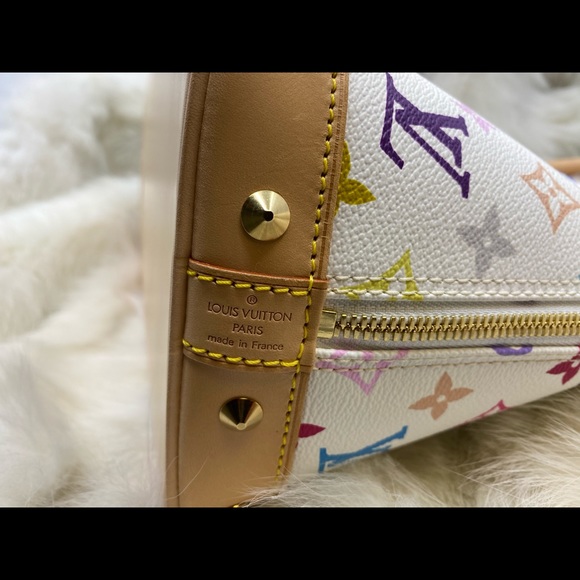 Louis Vuitton White Multicolore PM Alma - Picture 6 of 12